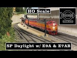 HO Scale Southern Pacific Daylight with E9A and E7AB Consist