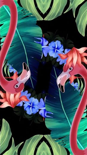 VJ LOOPS / MOTION GRAPHICS-KALEIDA TROPICAL LEAVES 1 #deraodree #music #art #fyp #shorts #shortvideo