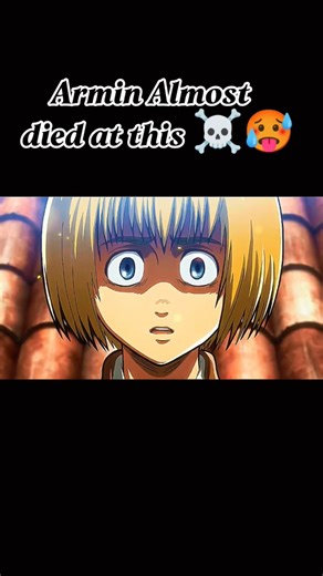 🥵Armin almost died at this 😱!#attackontitanedit #attackontitanseason4 #aot #shorts