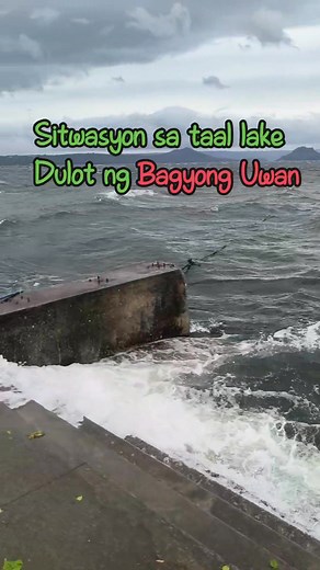 58K views · 388 reactions | Ang lalaki ng alon sa taal lake dulot ng bagyong uwan.. #UwanPH | Taal Volcano and Taal Lake Tourguide Boat ride | Facebook