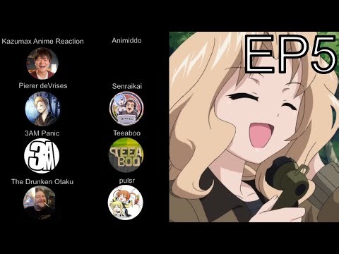 Girls und Panzer【ガールズ&パンツァー】EP5 reaction mashup