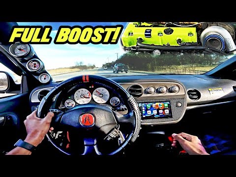 INSANE 800HP AWD Acura RSX Type-S Turbo POV Drive | FULL Boost Pulls | 3D Audio