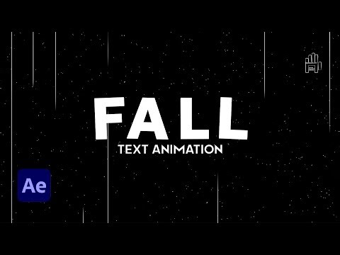 Falling Text Animation Tutorial in After Effects | Text Animation | Expression Tutorial