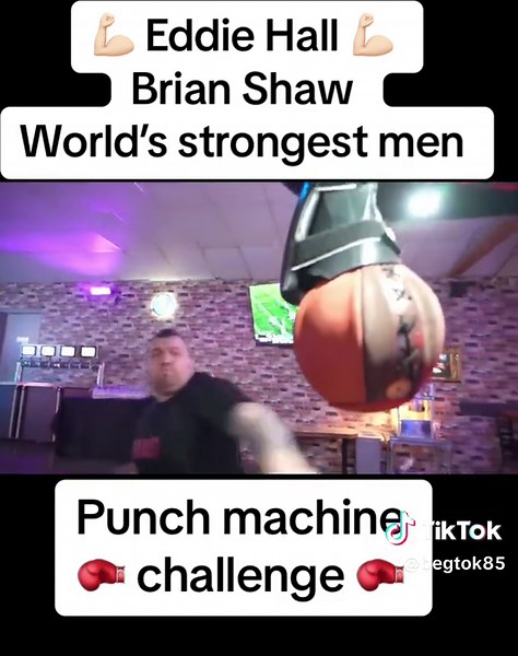 Eddie Hall Sets New Punch Machine Record in Challenge