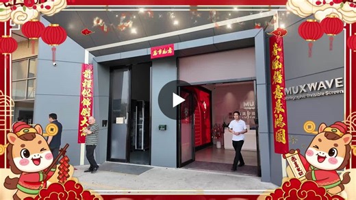 #leddisplay #muxwave #led #transparentledscreen #holographic #happylunarnewyear | Muxwave Holographic Invisible Screen