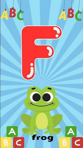 Learn Letter F words for kids | Fish, Frog, Flower 🐠🐸🌸 #dailywordenglish