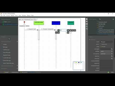 how to draw sequence diagram in staruml