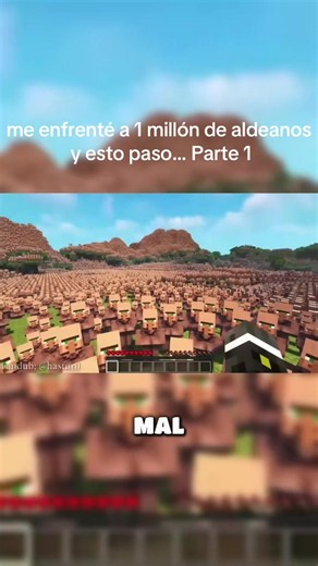 Me enfrenté a 1 millón de aldeanos, y esto paso… Creditos:Grox ##minecraft##grox##humor##fyp