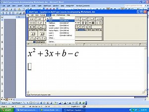MathType Tutorial: Formatting Equations - video Dailymotion