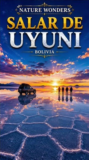 The world's biggest mirror 💎 Salar de Uyuni, Bolivia! After rain this salt flat becomes SKY ON EARTH