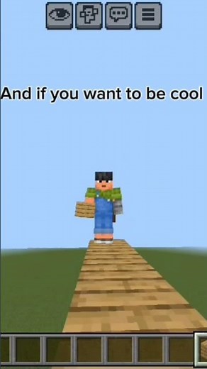 How To Bridge Backwards On Bedrock Minecraft 👀