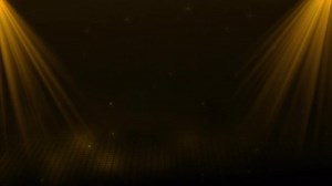 Golden luxury awards ceremony stage background.