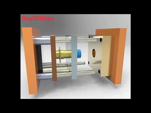 R3Dme Animation - Injection Molding Ejection - Stripper Plate