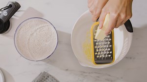 Grate your way through semi-soft cheese, butter, fruit and vegetables with our new Etched Coarse Grater. | OXO