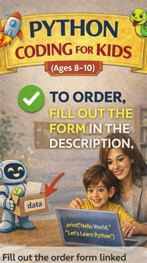 Kids Can Start Coding at Age 8 | Python Coding for Kids 📘