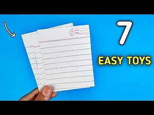 7 Easy Paper Crafts - Notebook Paper