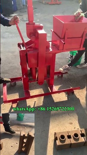 mini hand press Clay Brick Making Machine for solid bricks #brickwork #paverblockmakingmachine #pave