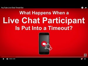 YouTube Live Chat Timed Out
