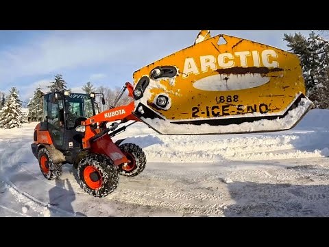 Beautiful day Plowing in a Loader.