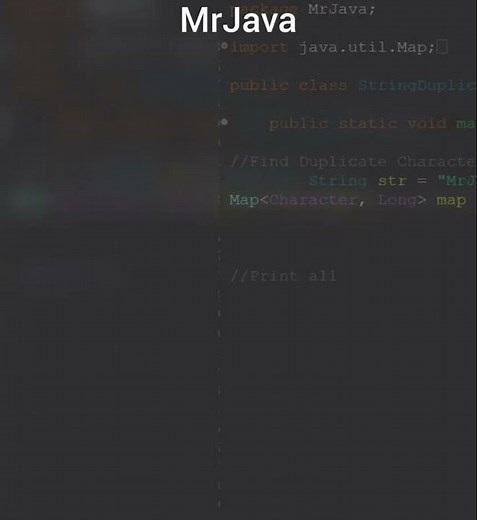 Find duplicate character in String by Java 8 || Stream API || #java #java8 #MrJava