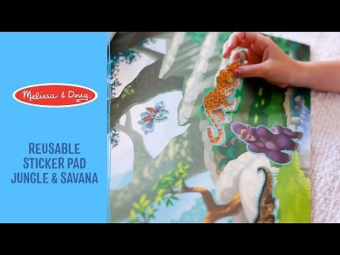 Melissa & Doug Reusable Sticker Pad - Jungle & Savanna