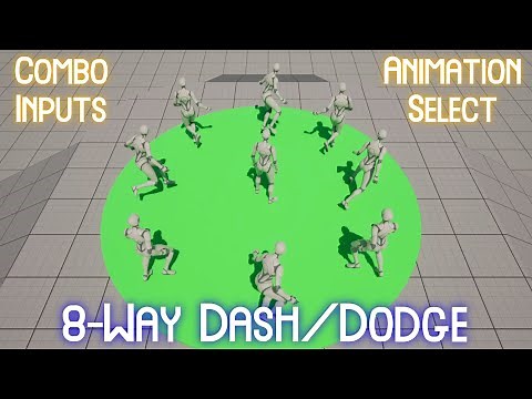 8 Way Dash/Dodge Tutorial with Animation Select | #unrealengine 5