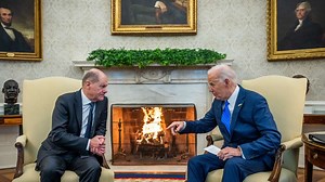 Scholz fordert bei Biden-Treffen US-Hilfen für die Ukraine – und richtet Botschaft an Putin