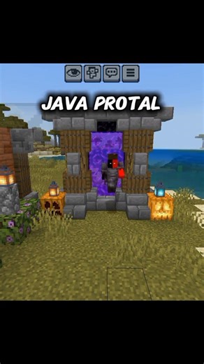 Minecraft Java portal vs bugrok portal #shorts #minecraft