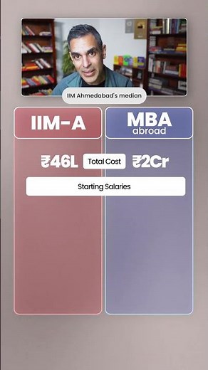 IIMs or MBA From ABROAD - What Will You CHOOSE?! | Warikoo Careers #shorts