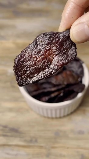 Jordan Hanger on Instagram: "Homemade beef jerky Full recipe on Theninjacue.com Beef Jerky marinade 1 cup low sodium soy sauce 1/4 cup Worcestershire sauce 1/4 cup brown sugar (I use stevia to make it keto friendly) 1/2 cup red wine vinegar 1 tablespoon garlic powder 1 teaspoon onion powder 1 teaspoon black pepper 1 teaspoon paprika #beefjerky #jerky #smokedbeef #keto"