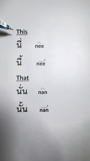 This and That in Thai language #learnthai #thailanguage
