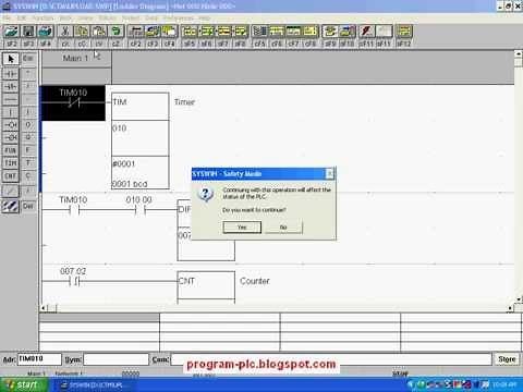 Download Program to PLC Omron