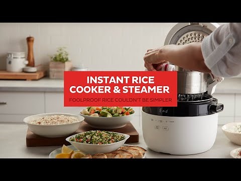 The perfect companion to your Instant Pot or Air Fryer - Introducing Instant Rice Cooker + Steamer