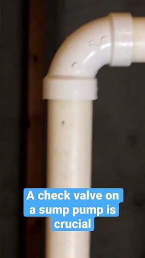 A check valve on a sump pump is crucial. Find out how it works.