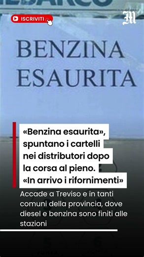 «Benzina esaurita», spuntano i cartelli nei distributori dopo la corsa al pieno