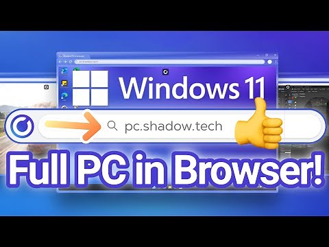 Full Windows PC in your Browser! ( Shadow PC )