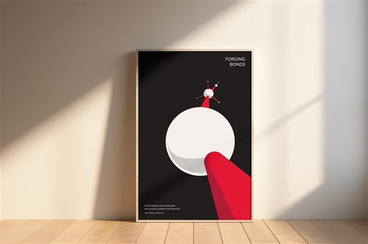 Minimalist Chemistry Poster: Molecule Art, STEM Decor - Etsy