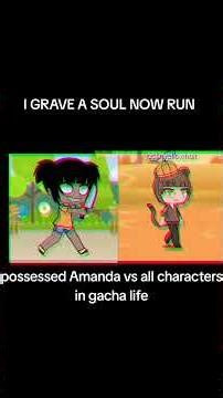 possessed Amanda vs the gacha life characters i made