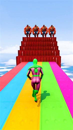 GTA 5 Epic Water Ragdolls | Spider-Man Jumps / Fails ep.16654 #shorts