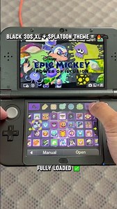 Black 3DS XL + Splatoon Theme = 🔥🎮 | Fully Modded & Ready