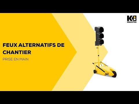Comment utiliser la Paire de feux tricolores alternatifs de chantier ? | Kiloutou