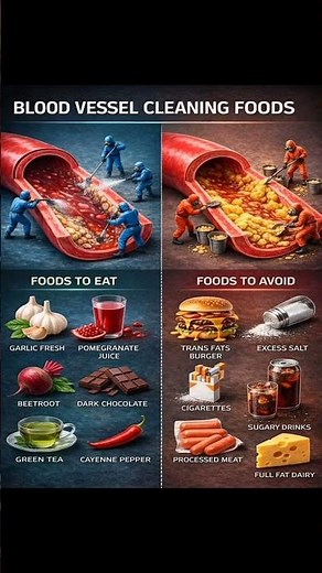 🫀 “Clean Your Arteries Naturally! Foods That Unclog Blood Vessels FAST”