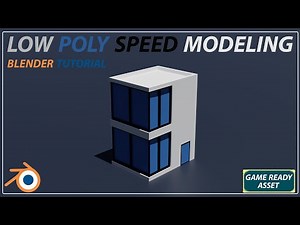 Modeling a Game-Ready Building in Blender (Low Poly Speed Modeling)