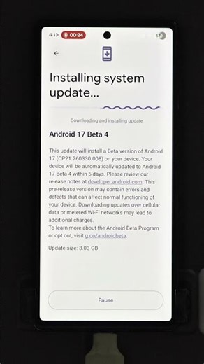 Install Android 17 Beta 4 on Pixel 6 & Newer! ⚡️🛠️ #Android17 #Android17Beta #GooglePixel #ytshorts
