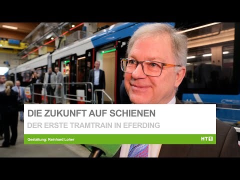 Eferding präsentiert ersten TramTrain für Oberösterreich