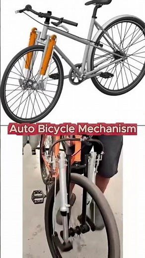 😱🙄How Self-Balancing Auto Bicycle Mechanism Explained 🤔#shorts