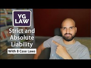 Strict and Absolute Liability Video Lecture - CLAT
