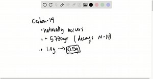 SOLVED:Analyze According to the data, what is the half-life of carbon-14? How can this information be used by scientists? CAN'T COPY THE GRAPH