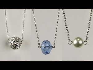 Floating Bead Chain Necklace to Make & SELL Tutorial
