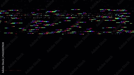Digital glitch overlay with VHS static noise effect for vintage video projects
